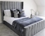 Elisea Wing Back Bed Frame with Storage & Mattress Option