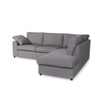 Alton Fabric Corner Sofa Silver - Image 2