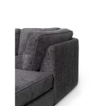 Ashby U Shaped Fabric Sofa Grey - Image 6