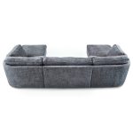 Ashby U Shaped Fabric Sofa Grey - Image 2