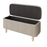 FLORENCE BOUCLE OTTOMAN NATURAL STONE - Image 2