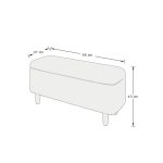 FLORENCE BOUCLE OTTOMAN NATURAL STONE - Image 4
