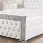 Glitter Fabric & PVC Leather Upholstered Bed Frame - Image 2
