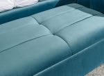 PETTINE OTTOMAN STORAGE BENCH TEAL - Image 2